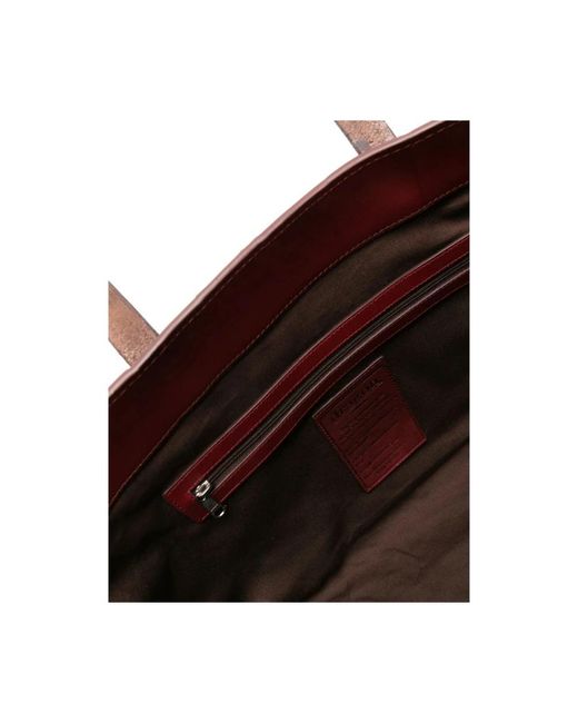 Dragon Diffusion Bordeaux Rode Leren Geweven Handtas in het Red