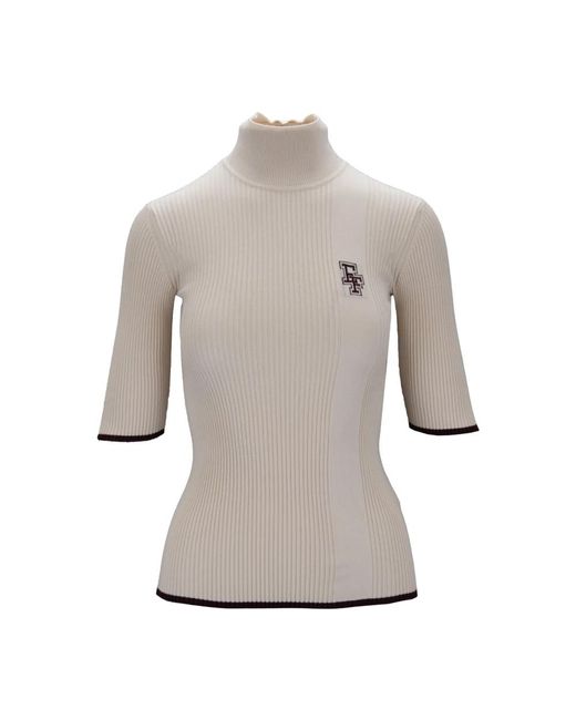Turtlenecks Elisabetta Franchi de color Gray