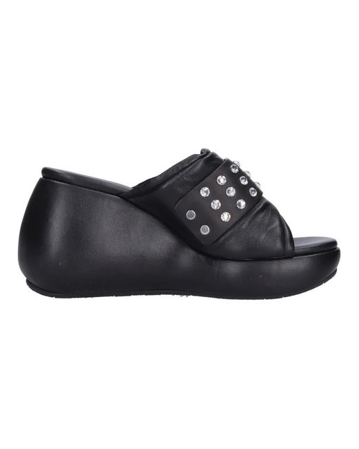 Casadei Black Wedges
