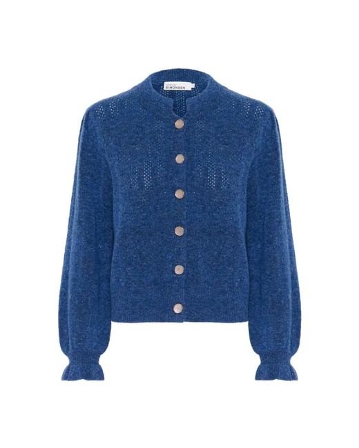Karen By Simonsen Truien & Vesten ,Blauw ,Ebbie Kb Cardigan in het Blue