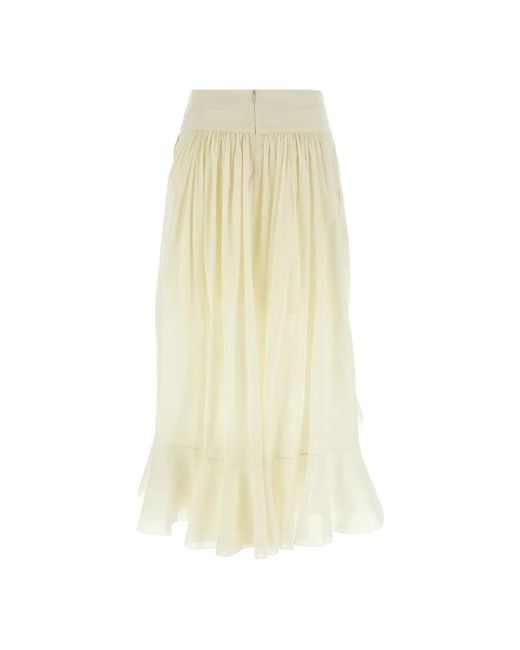 Zimmermann Rokken ,Wit ,Katoen Acacia Ruffle Maxi Rok in het Yellow