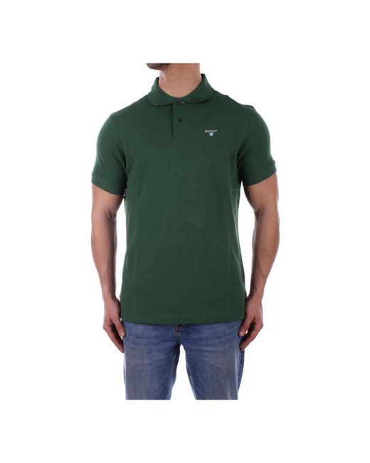 Barbour Green Polo Shirts for men