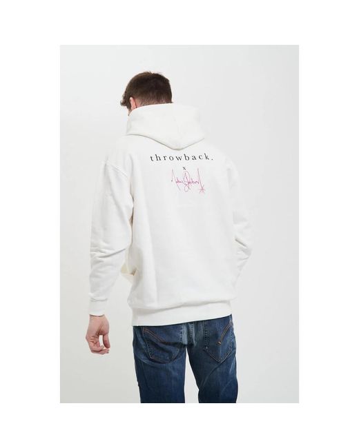 Throwback. Hoodies & Sweatvesten ,Wit ,Casual Sweatshirt Voor Dagelijks Comfort in het White voor heren