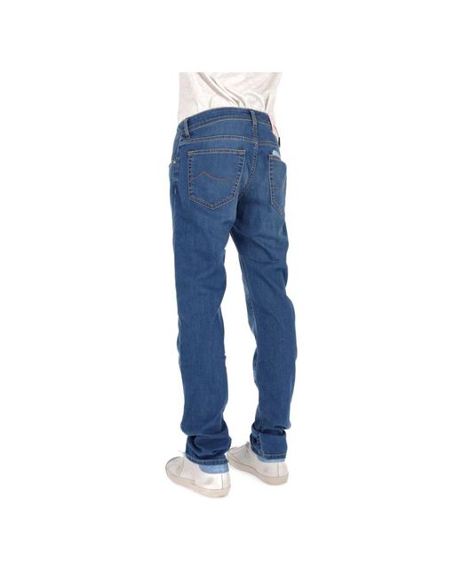 Jacob Cohen Blue Straight Jeans for men