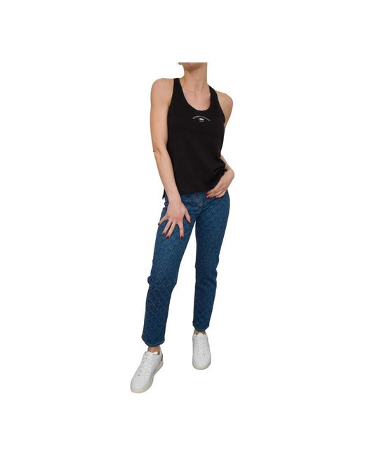 Elisabetta Franchi Black Sleeveless Tops