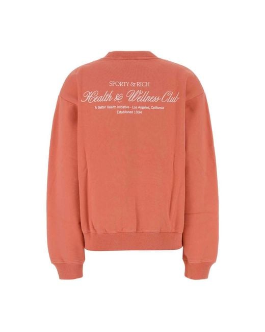 Sporty & Rich Orange Sweatshirts