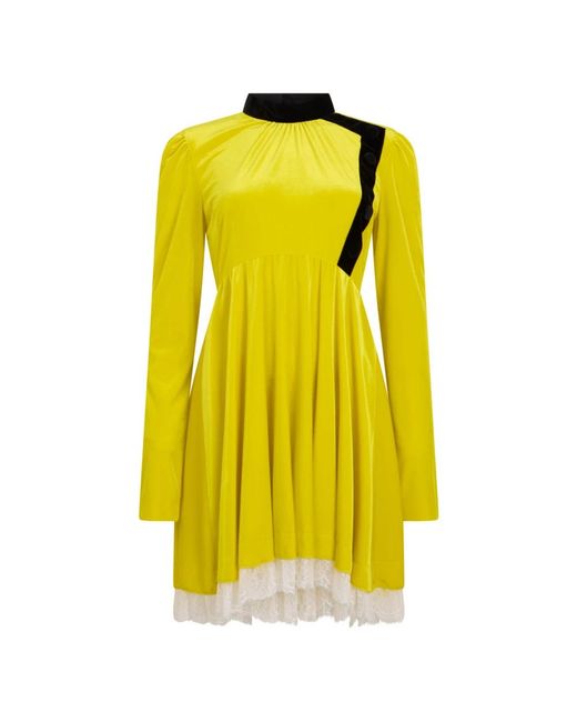 Philosophy Di Lorenzo Serafini Yellow Short Dresses