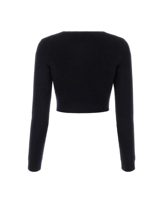 Jil Sander Black V-Neck Knitwear