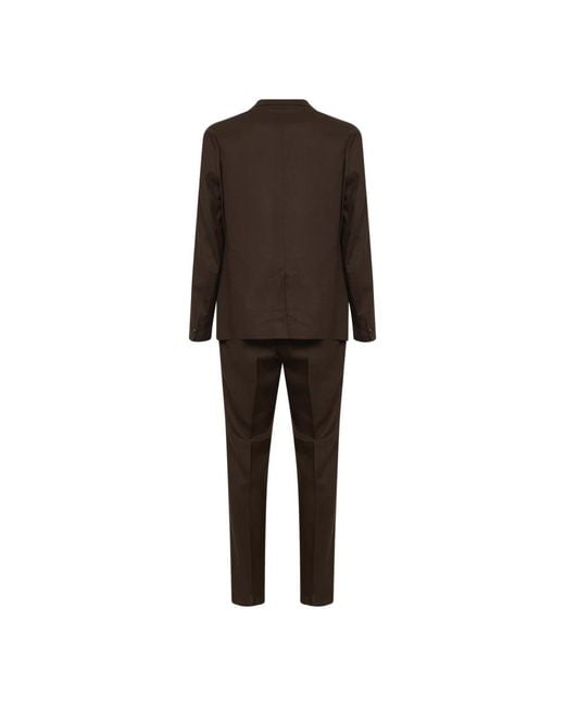 Hevò Black Single Breasted Suits for men