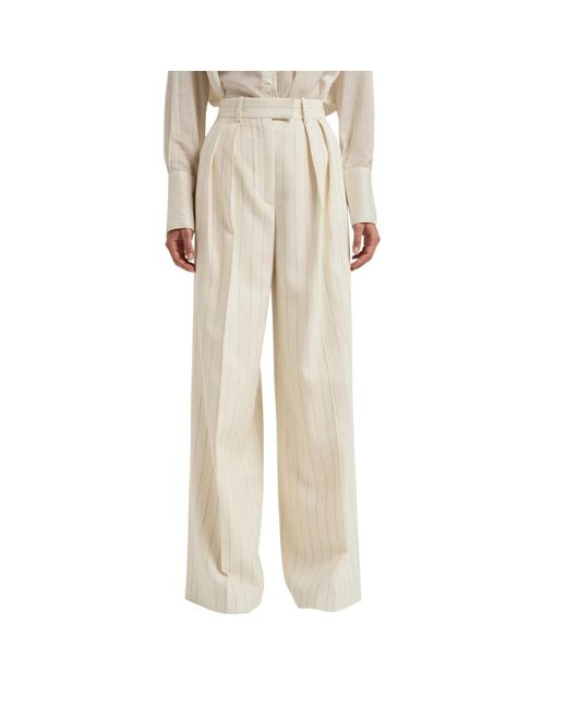 Anine Bing Natural Wide Trousers