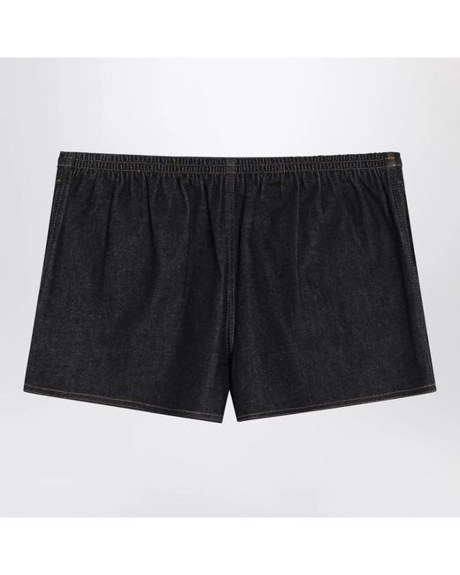 Jacquemus Black Denim Shorts