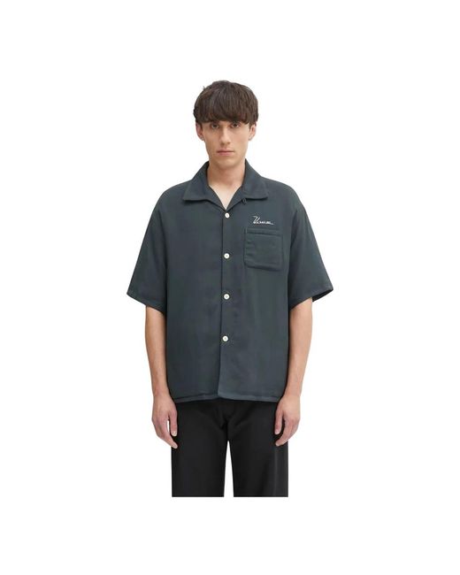 Short Sleeve Shirts Visvim de hombre de color Blue