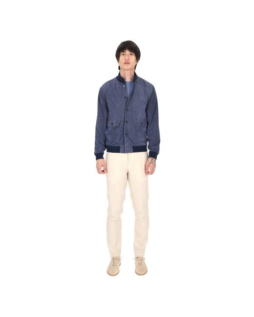 Valstar Blue Leather Jackets for men