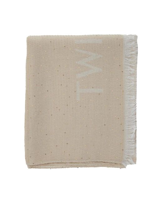 Scarves Twinset en coloris Natural