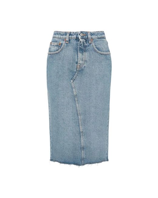 MM6 by Maison Martin Margiela Blue Denim Skirts