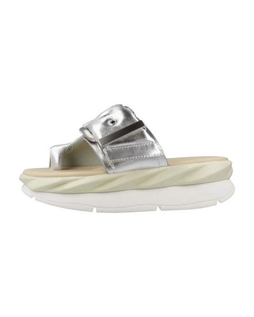 4Ccccees Gray Flip Flops