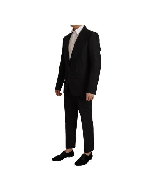 Dolce & Gabbana Black Single Breasted Suits for men