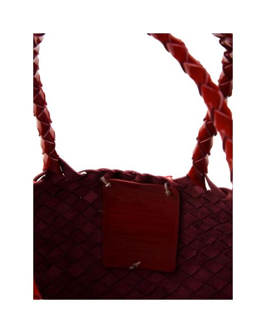 Dragon Diffusion Rode Leren Taps Toelopende Tas in het Red