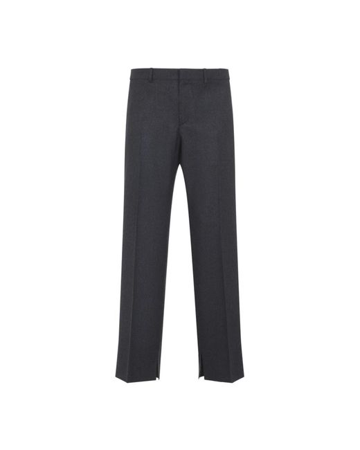 Céline Blue Straight Trousers for men