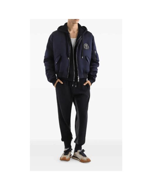 Dolce & Gabbana Blue Sweatpants for men