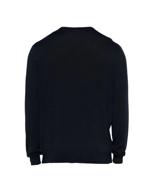 Malo Black Round-Neck Knitwear for men