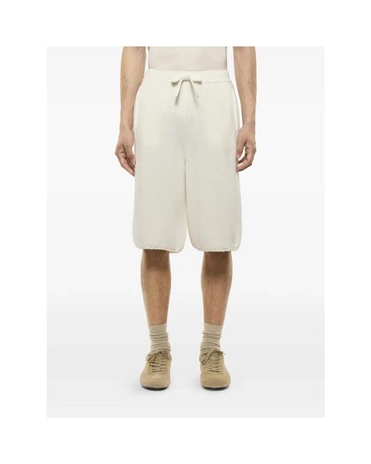 Laneus White Casual Shorts for men