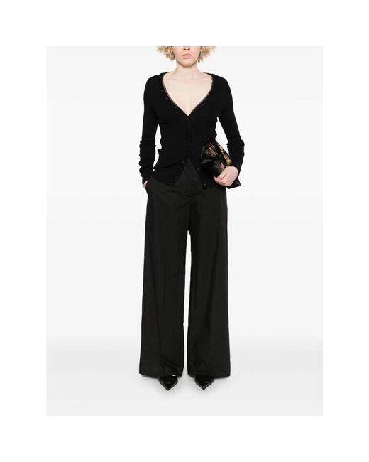 P.A.R.O.S.H. Black Wide Trousers
