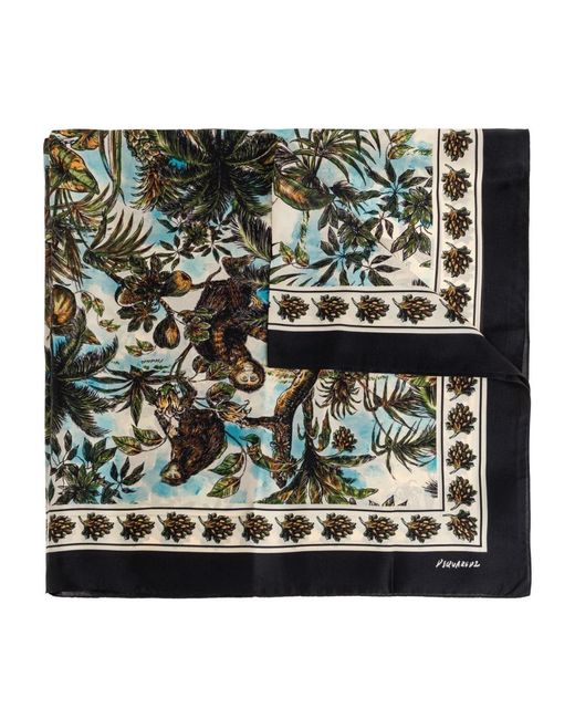 Silky Scarves di DSquared² in Green da Uomo