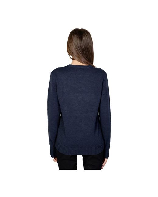ONLY Blue Round-Neck Knitwear