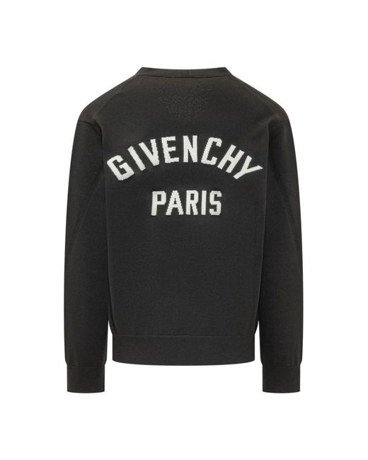 Givenchy V-Ausschnitt Strickjacke in Black für Herren