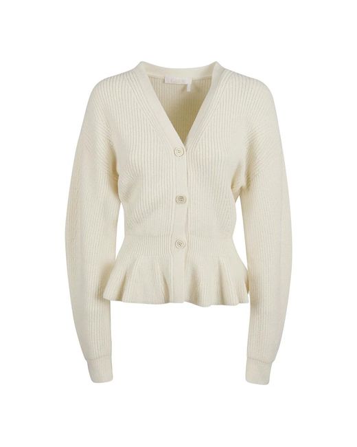 Chloé Truien & Vesten ,Stijlvolle Sweaters Collectie in het Natural