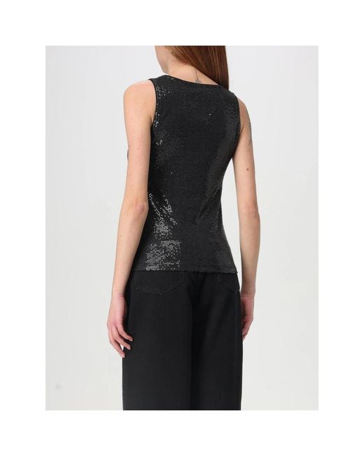 MCM Sequin Tanktop in het Black