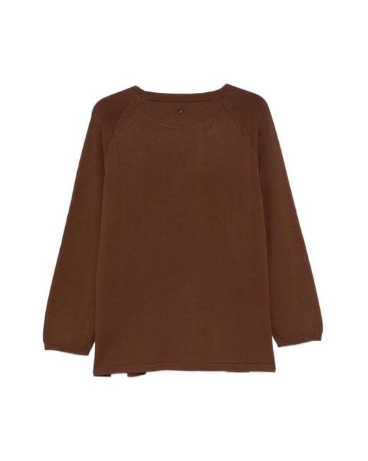 Marina Rinaldi Brown Round-Neck Knitwear