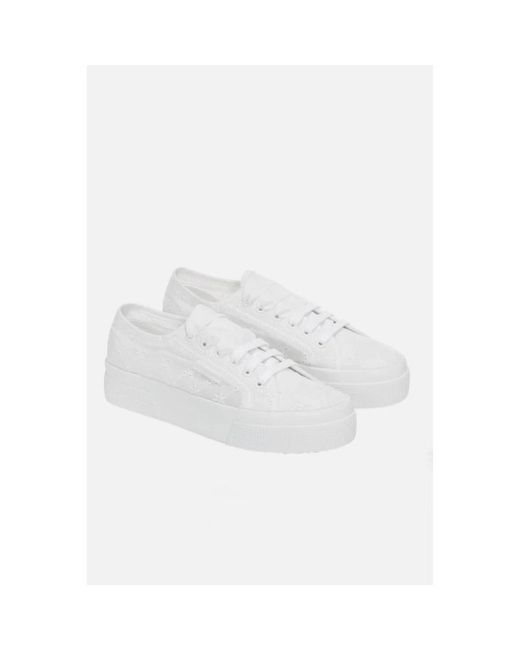 Superga 2740 Flower Sangallo in White für Herren