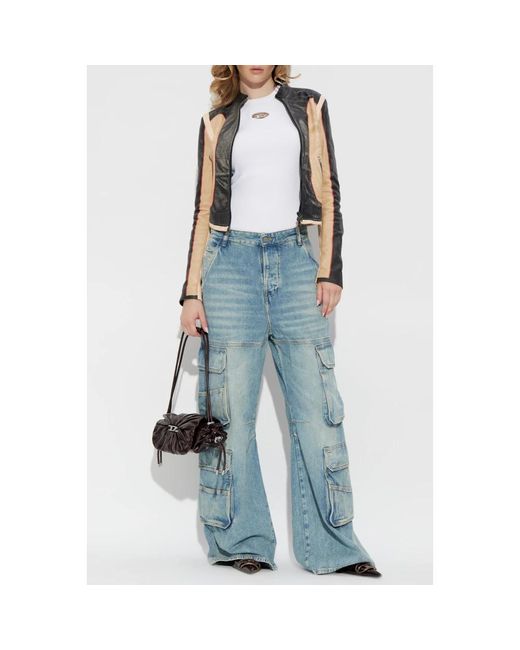 DIESEL Blue Wide Jeans