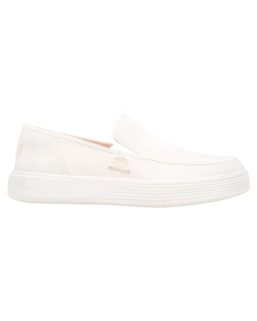 HeyDude White Loafers for men