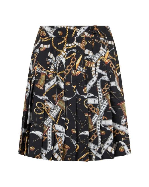 Moschino Semi-Flared Rok in het Black