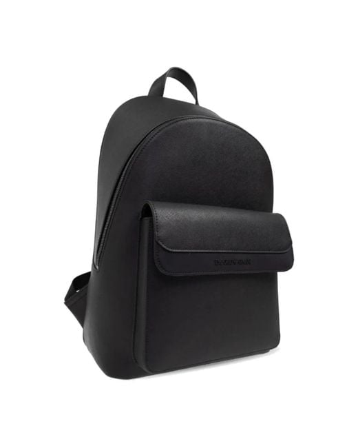 Emporio Armani Black Backpacks for men