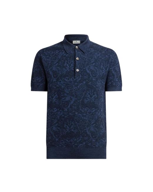 Etro Polo in het Blue voor heren