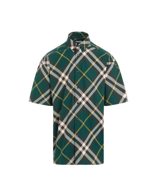Burberry Green Short Sleeve Shirts for men