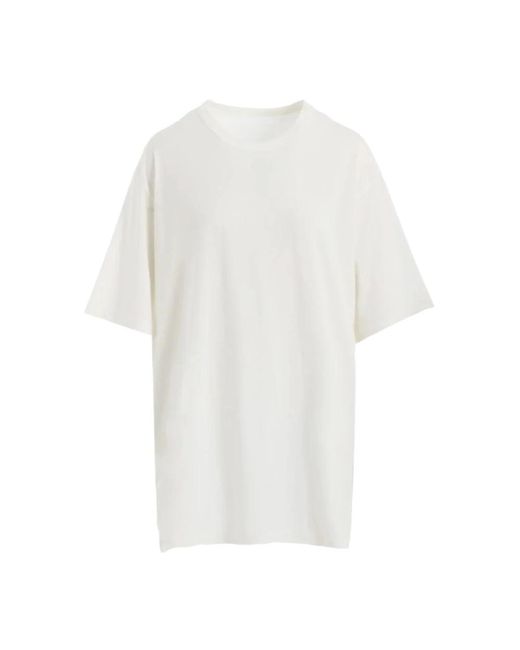 Yohji Yamamoto White Luftiges Jersey Big Sleeves T-Shirt