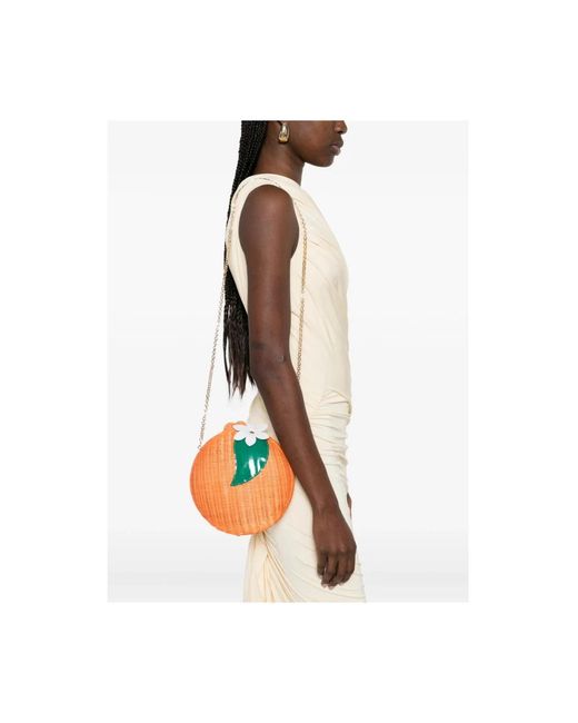 Clutches Serpui en coloris Orange
