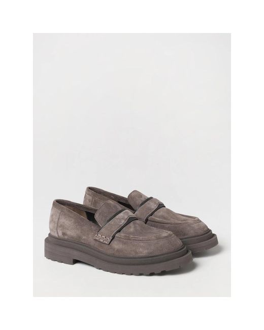 Loafers Brunello Cucinelli en coloris Gray