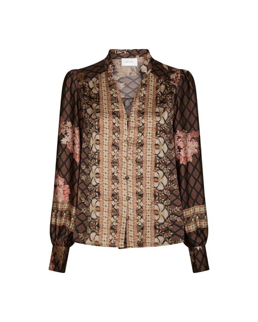 Neo Noir Brown Blouses