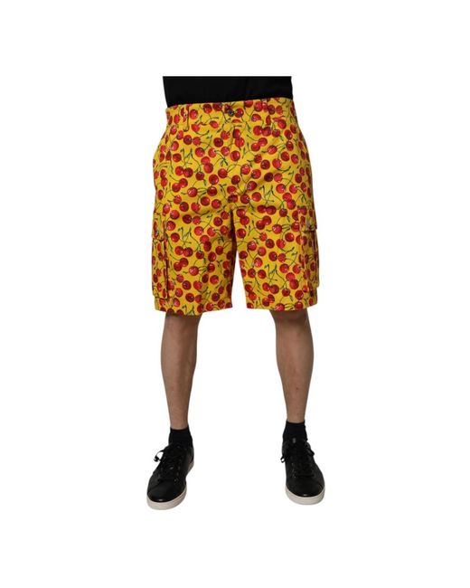 Dolce & Gabbana Yellow Casual Shorts for men