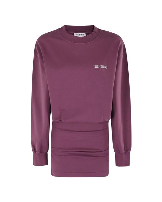 The Attico Purple Short Dresses