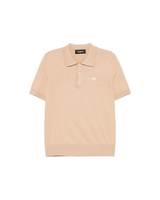 DSquared² Natural Polo Shirts for men