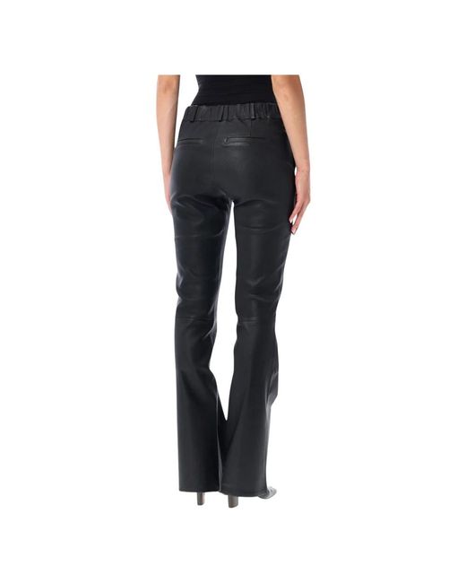 Arma Blue Leather Trousers