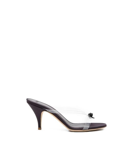 3Juin Metallic Heeled Mules