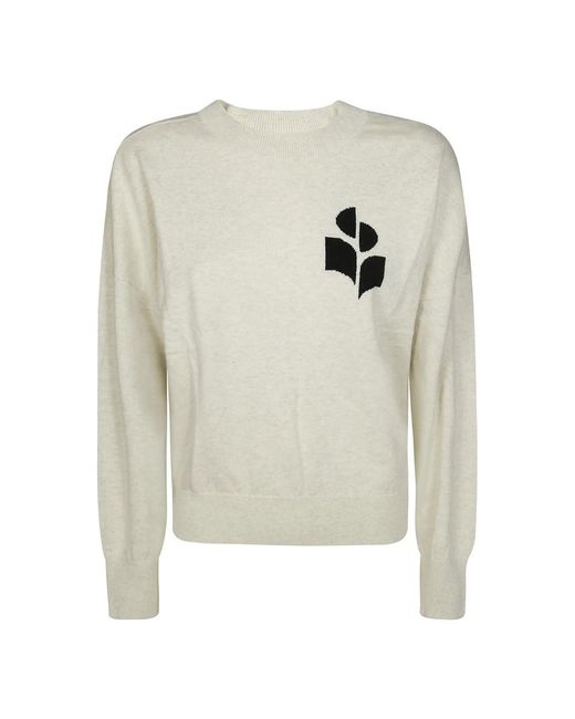 Round-Neck Knitwear di Isabel Marant in White